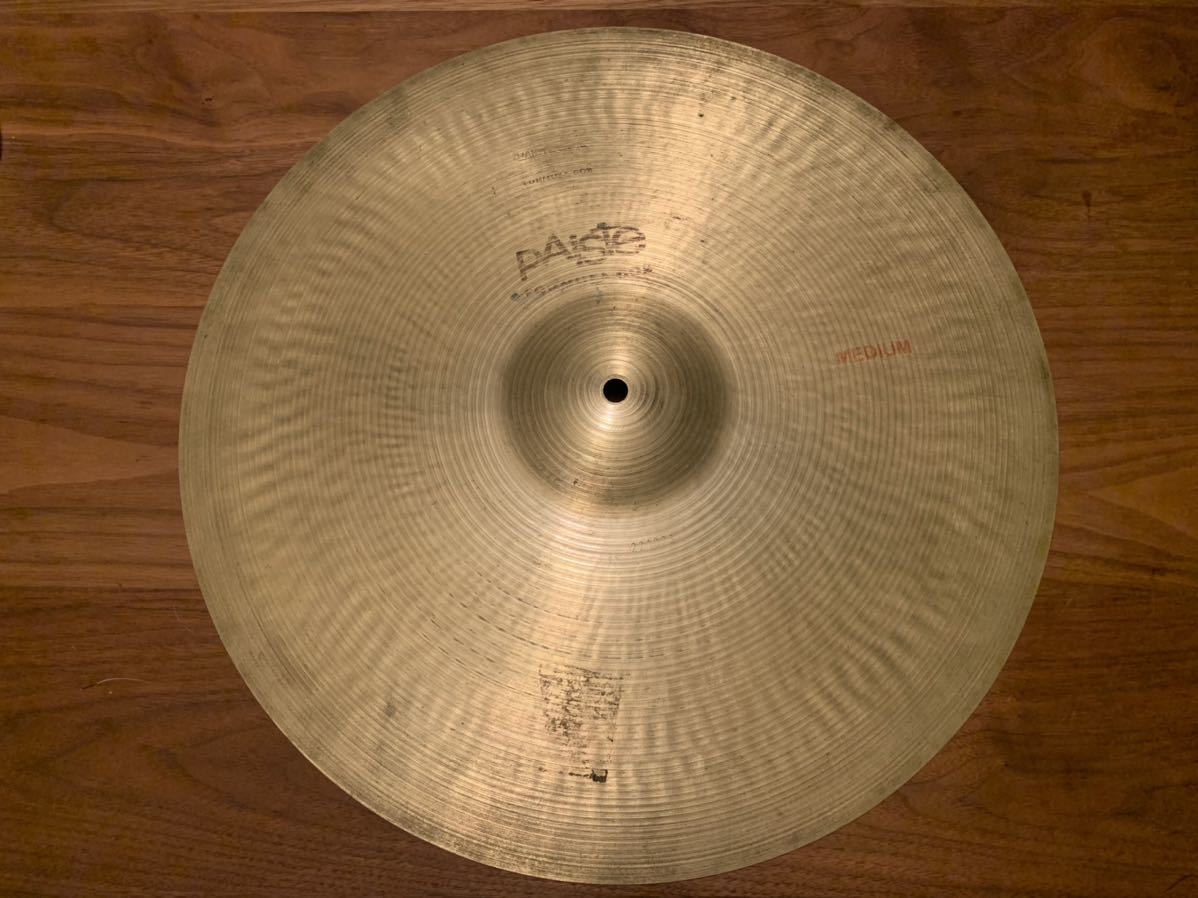 paiste fomula 602 18インチ ミディアム vintage パイステ シンバル