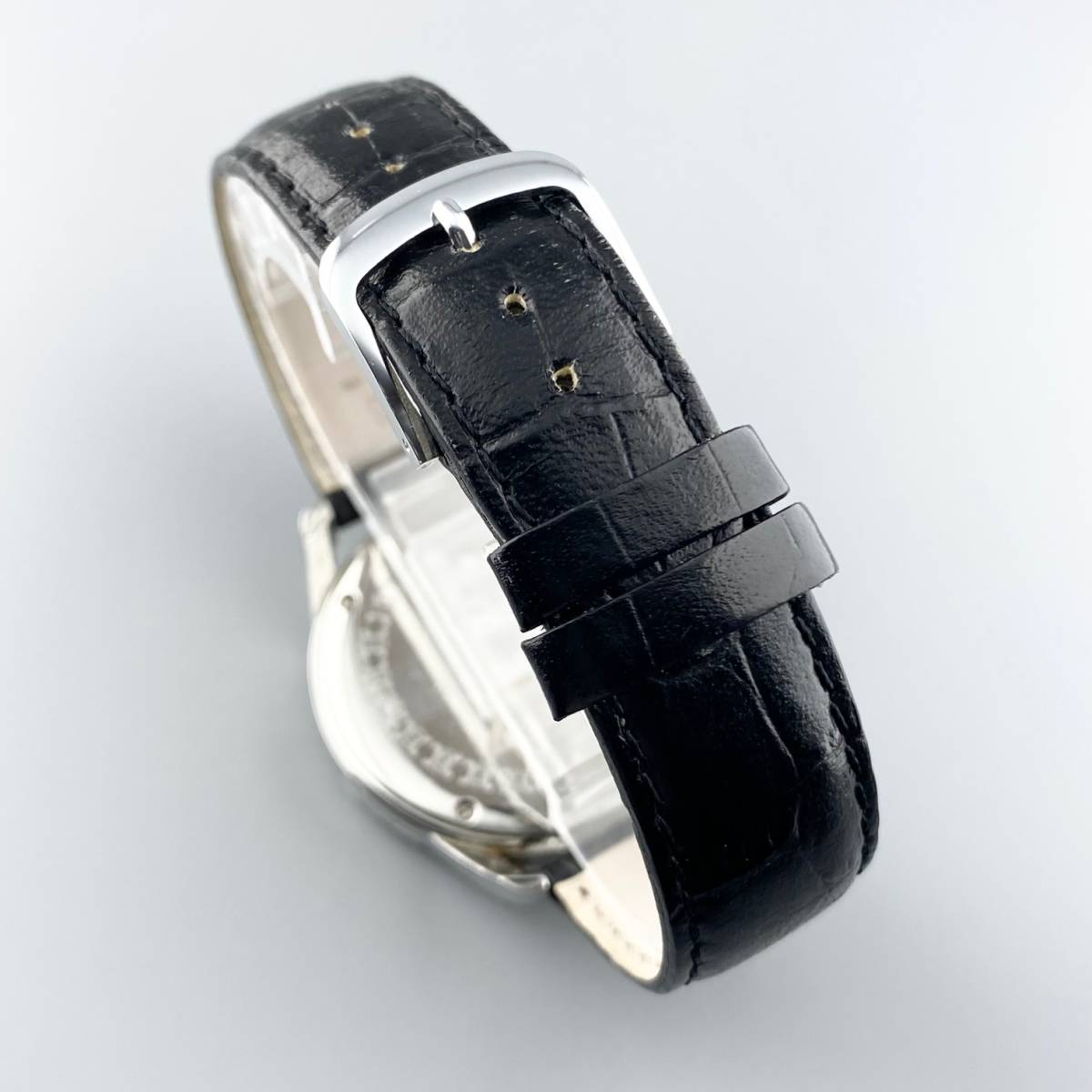 1円〜】CELINE セリーヌ 腕時計 メンズ 30M/100FT ブラック文字盤 ロゴ