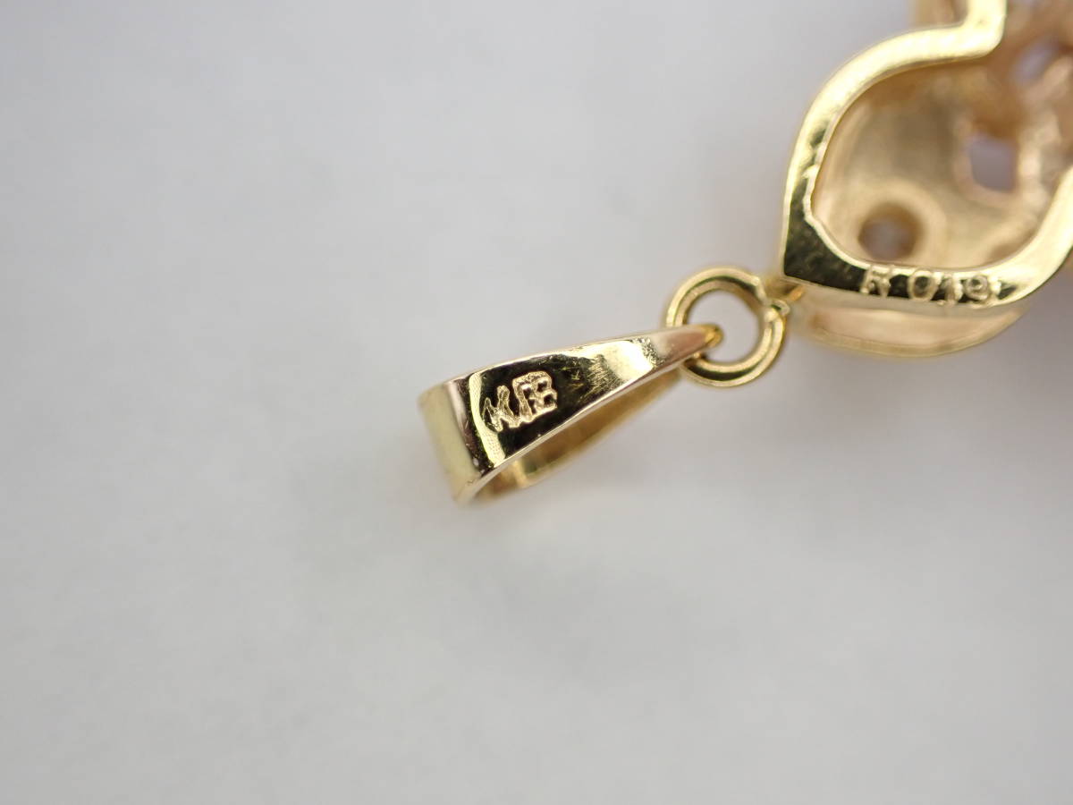 現品 K18 ルビー 0.19ct ダイヤ 0.33ct デザイントップトップのみ a