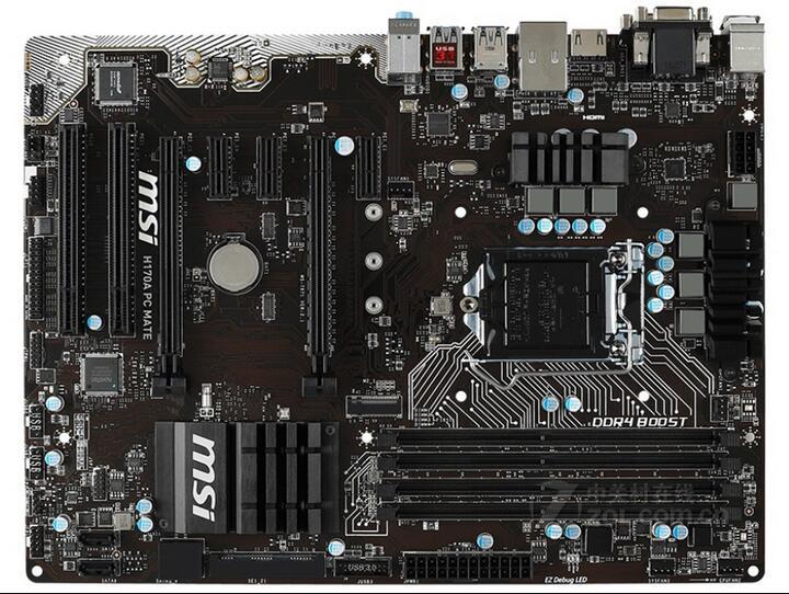 独特な マザーボード MATE PC H170A MSI Intel ATX 1151 LGA H170