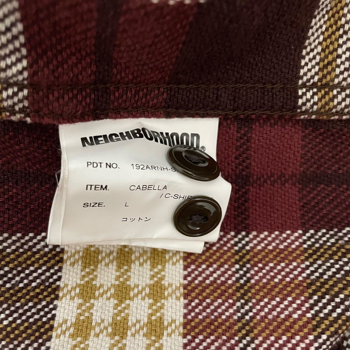 ☆美品☆ NEIGHBORHOOD CABELLA/C-SHIRT . LS 19A/W ネイバーフッド