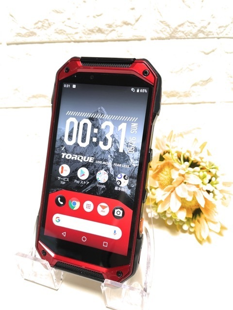 超特価セール Simフリー 京セラ Torque G04 Kyv46 レッド 4gb 64gb 防水 防塵 Au