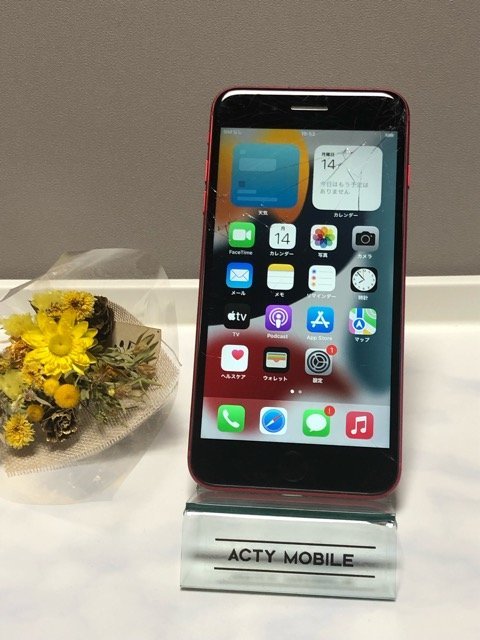 ジャンク SIMフリー au iPhone8plus 256GB 人気 レッド MRTM2J/A 大