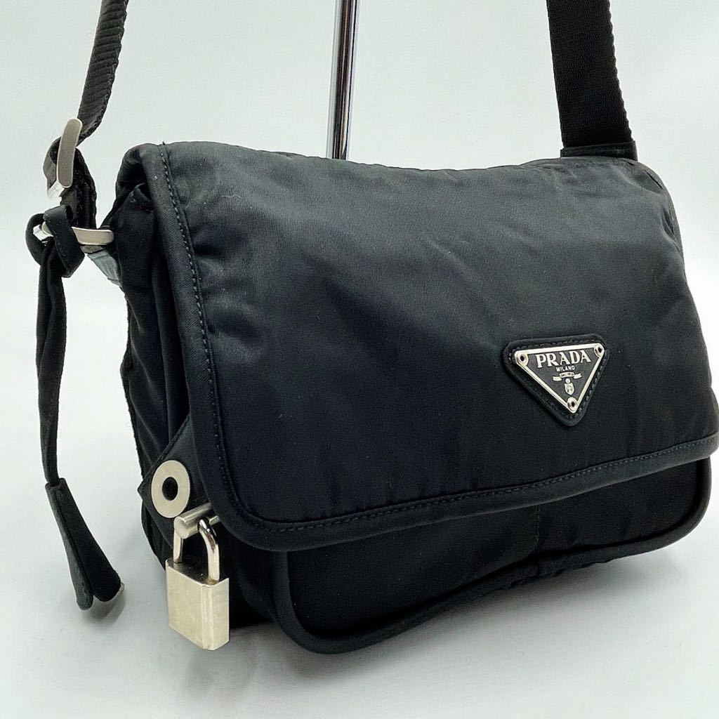 1円【極美品】PRADA プラダ ショルダーバッグ カメラバッグ テスート