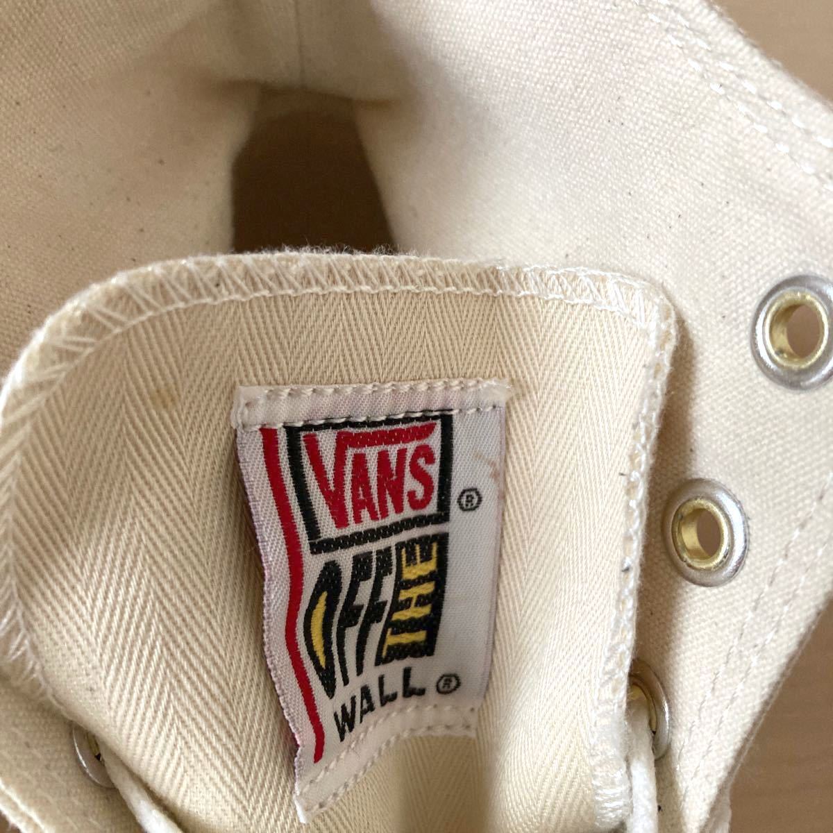 お値下げしました！！☆美品☆VANS ハイカットスニーカー 白色 ★人気色★23.5cm