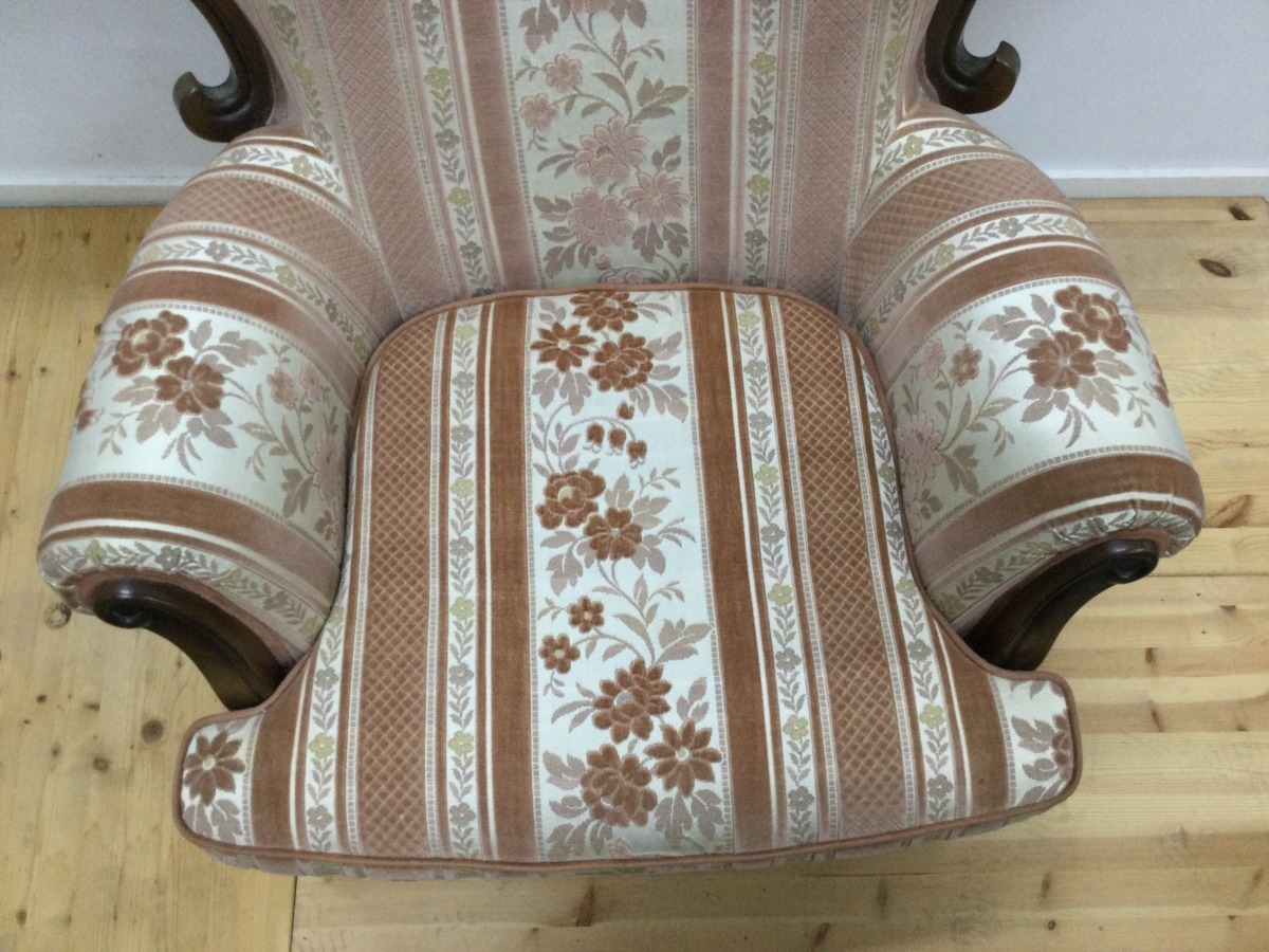 三】maruni 家具 1人掛け ソファー 椅子 マルニ木工 木彫り レトロ