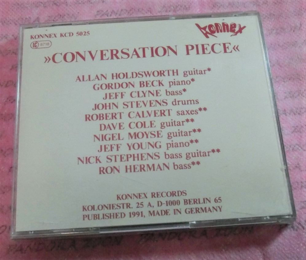 廃盤/独盤 Allan Holdsworth / Gordon Beck : Conversation Piece / KCD-5025 1991/Germany