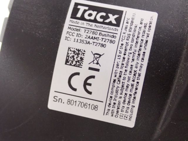 TACX T2780 BUSHIDO SMART タックス ブシドースマート サイクル