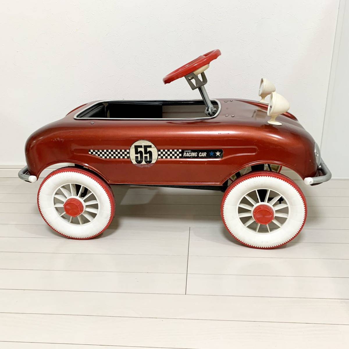 昭和レトロ ペダルカー 足こぎ車 乗用玩具 当時物 ビンテージ 昭和レトロ ペダルカー 足こぎ車 乗用玩具 当時物 ビンテージ