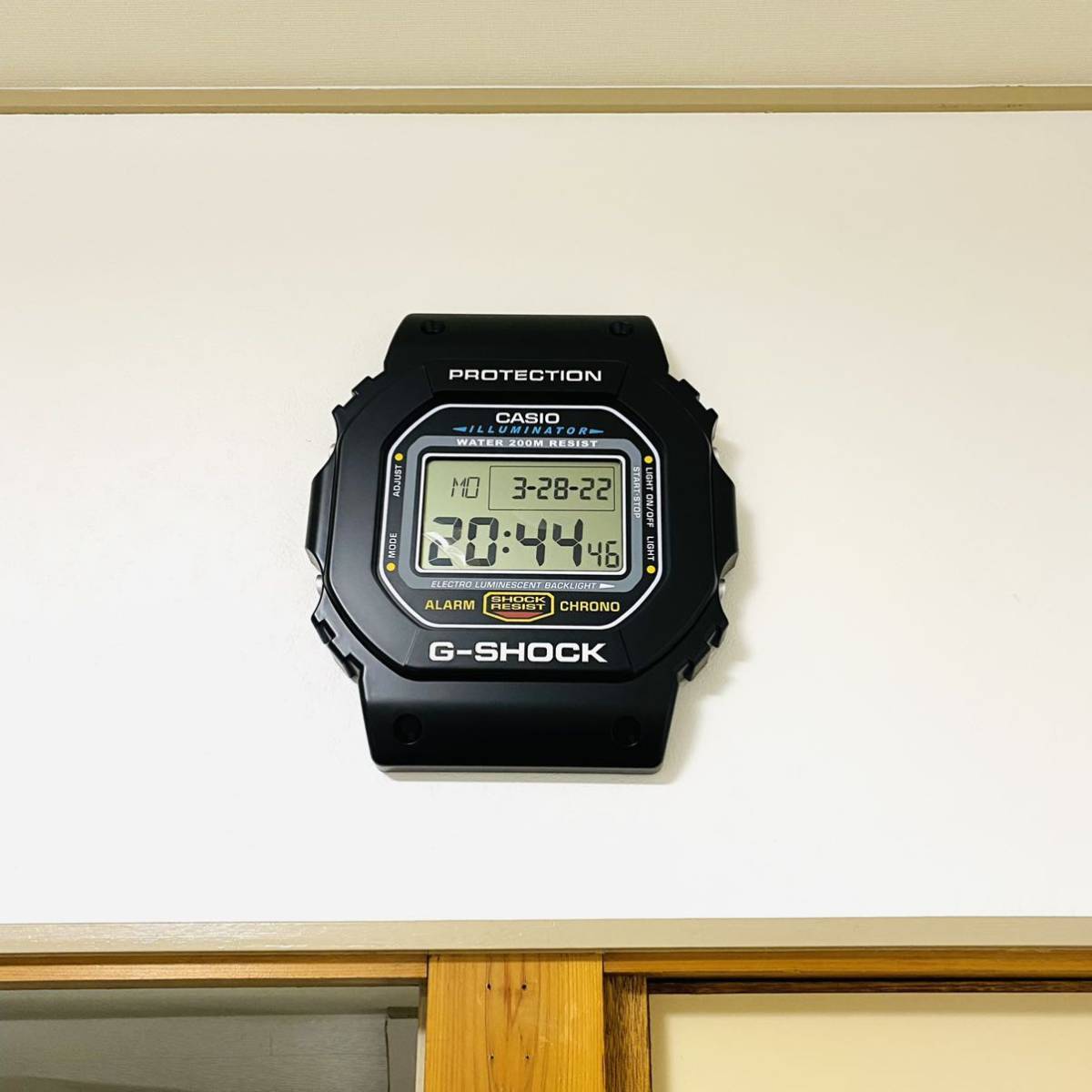 森の雑貨屋さん 【レア】CASIO G-SHOCK DW-5600 クロック掛け時計