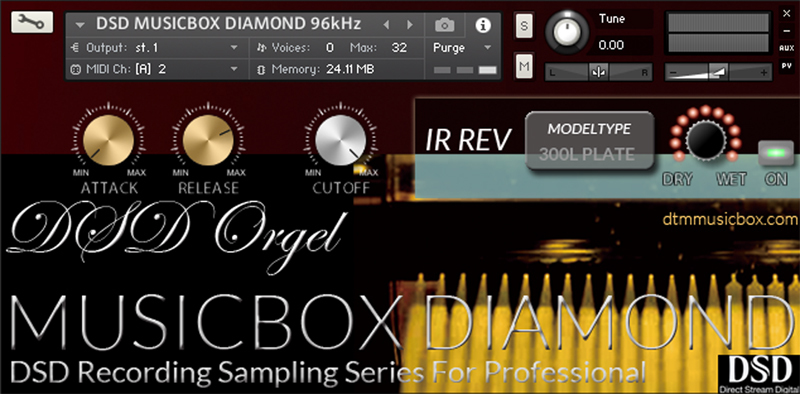 * original commodity * made in Japan music box [DIAMOND/ diamond ]DTM for KONTAKT sound source music box sound source MUSICBOX download DSD recording high-res 