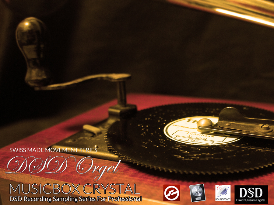 * original commodity * Switzerland made disk music box [CRYSTAL/ crystal ]DTM for KONTAKT sound source music box MUSICBOX download DSD recording high-res 