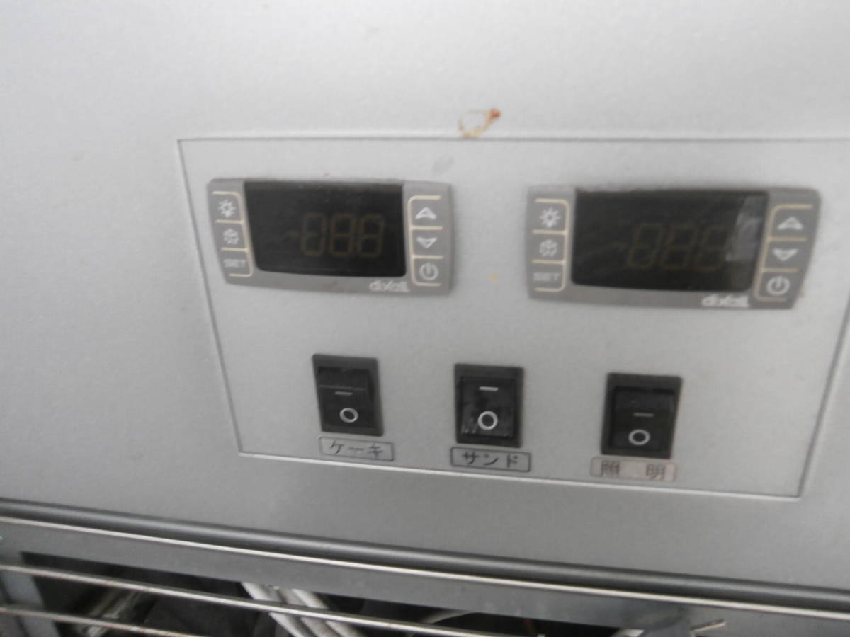 * б/у товар Yamato холодный машина Daiwa холодильная витрина на поверхность открытый витрина 100V 2017 год производства CO-03SHOT-DB кекс сэндвич рабочее состояние подтверждено *
