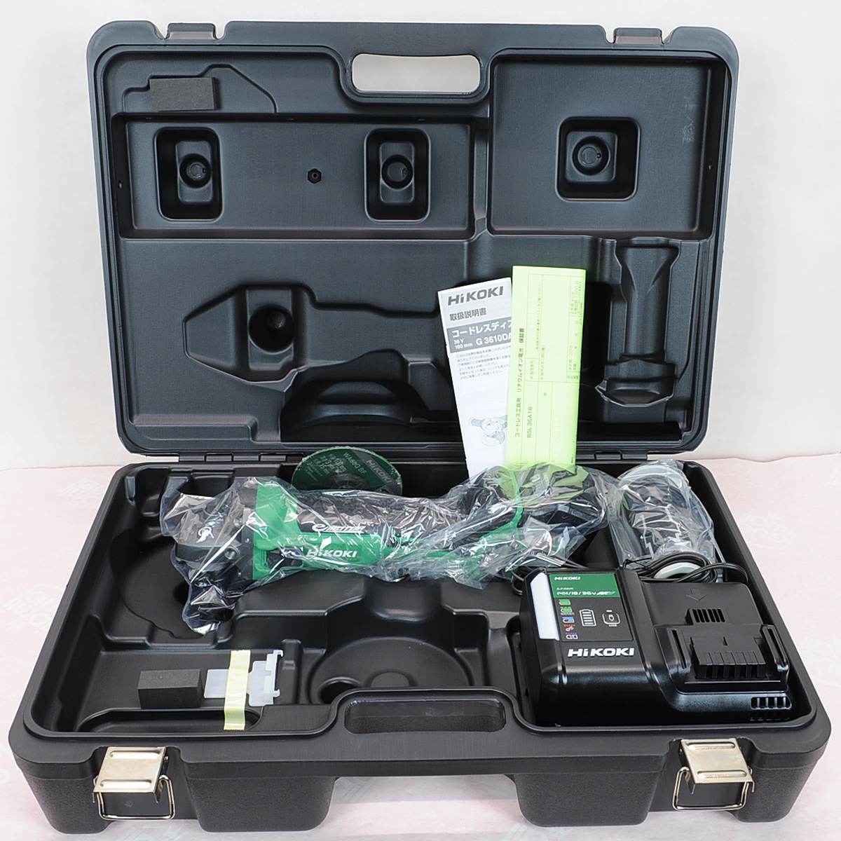 未使用 HiKOKI G3610DA(XP) マルチボルト(36V)コードレスディスク