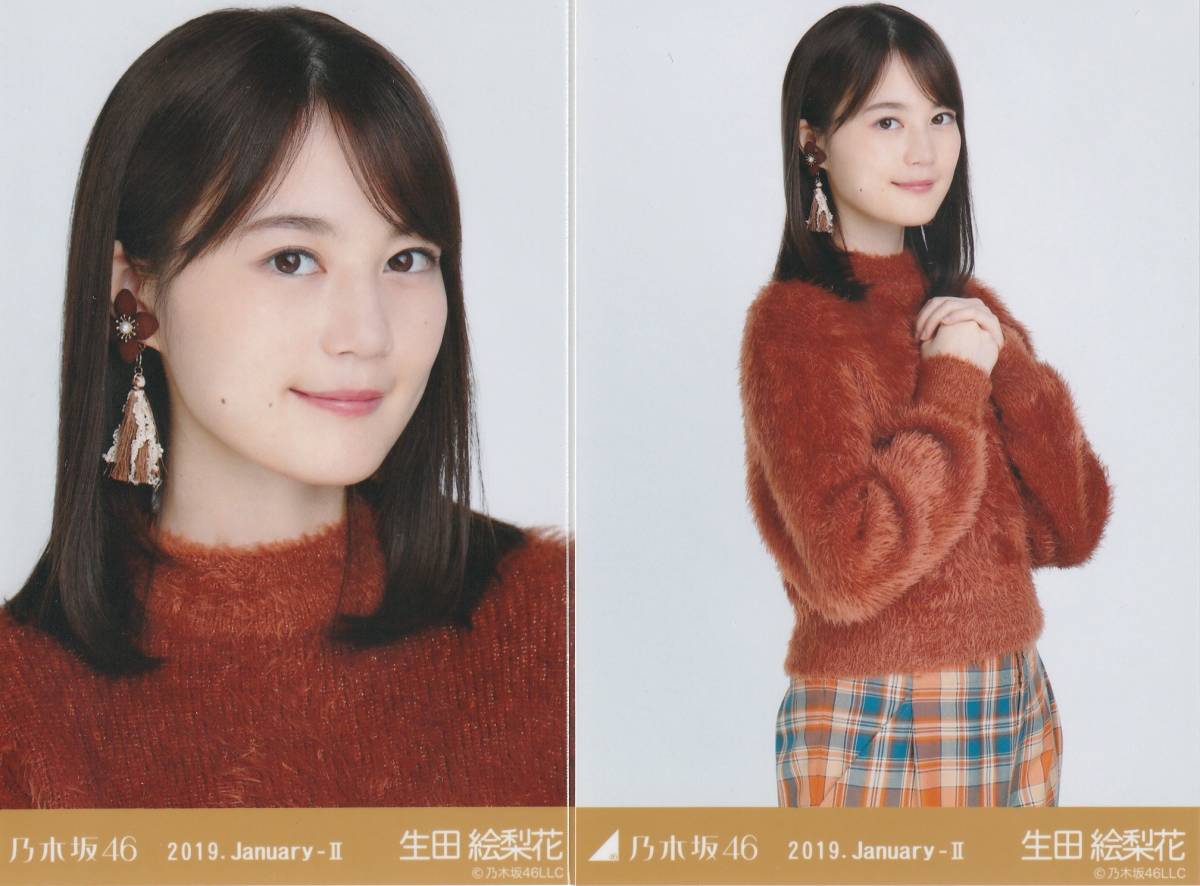 乃木坂４６　生田絵梨花　生写真　2019.January-Ⅱ（アースカラー）ヨリ　チュウ_画像1