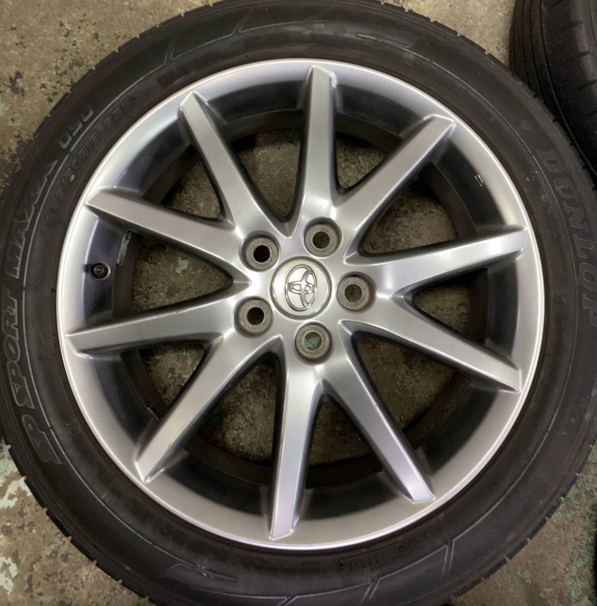 225/50R18・エスティマ50系 純正アルミホイール ハイグロスカラー