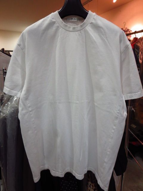 Julien David ジュリアンデイヴィッド ポケット付き クルーネックビッグTシャツ 白 ホワイト WHITE S_画像1