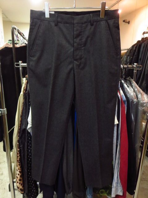 ami alexandre mattiussi アミ H16T03.24 / CARROT FIT TROUSERS ウールスラックス パンツ 灰 グレー GRAY 38_画像1