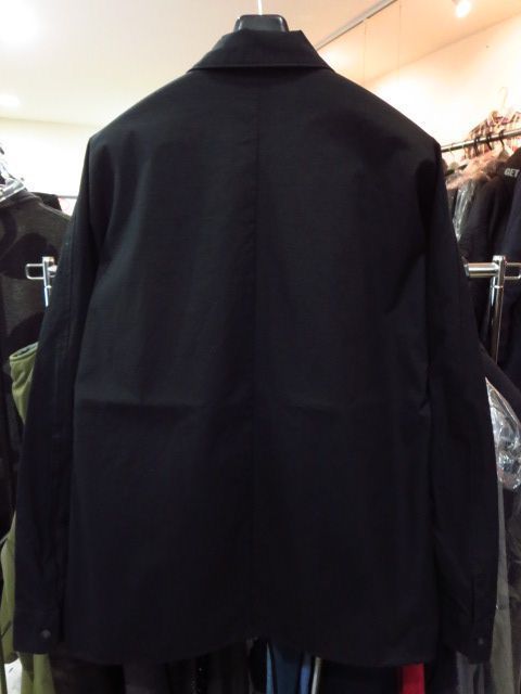 ripvanwinkle リップヴァンウインクル 20SS (RW-210) COACH SHIRT リップストップコーチシャツ 黒 ブラック BLACK 3 定価28600円_画像4