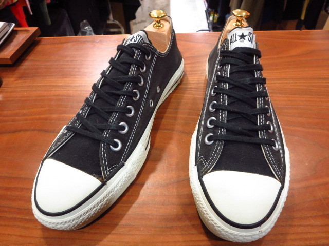 CONVERSE コンバース USA製 90's All STAR オールスター ヴィンテージ キャンバス スニーカー 黒 black BLACK US9.5_画像1