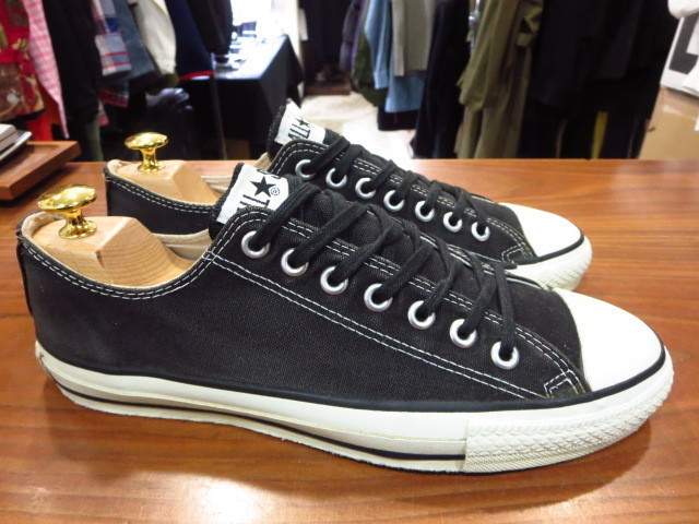 CONVERSE コンバース USA製 90's All STAR オールスター ヴィンテージ キャンバス スニーカー 黒 black BLACK US9.5_画像2