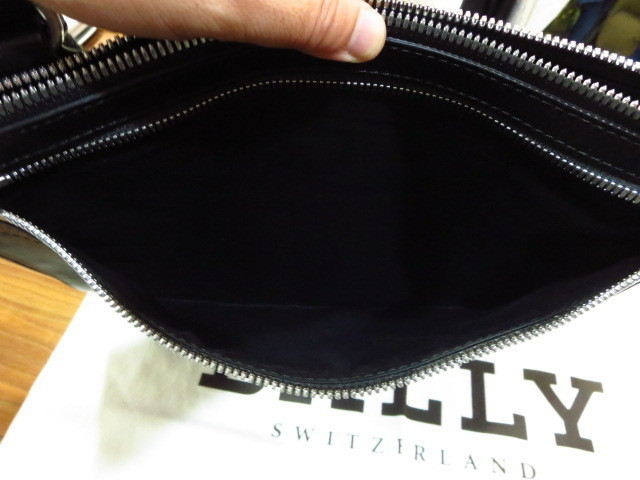 BALLY バリー レザー ショルダーバッグ BAG 鞄 黒 ブラック BLACK