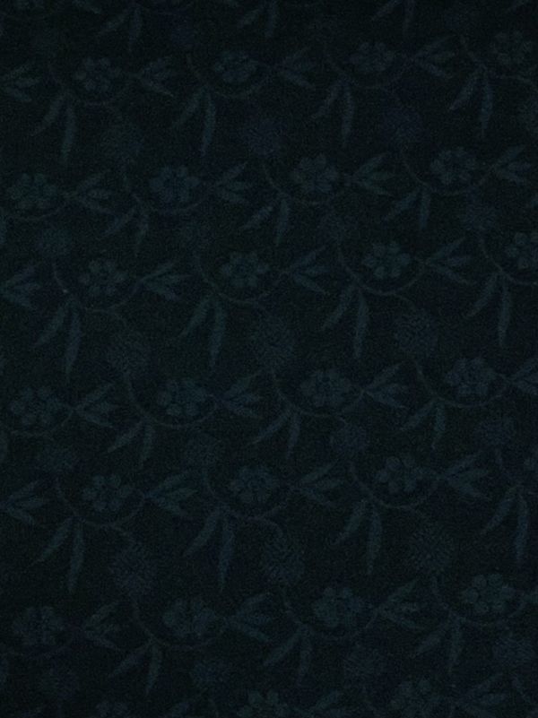 ◎美品保管品　袋帯　リバーシブル　正絹　濃紺地に幻想的な図柄の紋様の織　刺繍　亀甲/花更紗　ふくれ織　おしゃれ帯　_画像9