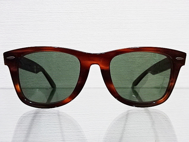  редкий снят с производства хорошая вещь Kyokuto FE B&L 80s панцирь черепахи 5022 Wayfarer W1209 RAYBAN RayBan boshu ром WAYFARER Old Vintage солнцезащитные очки 