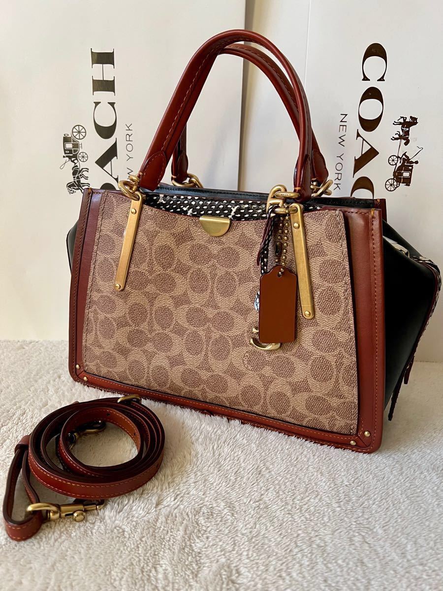 新作在庫 COACH - COACH ドリーマー 21 シグネチャー キャンバス