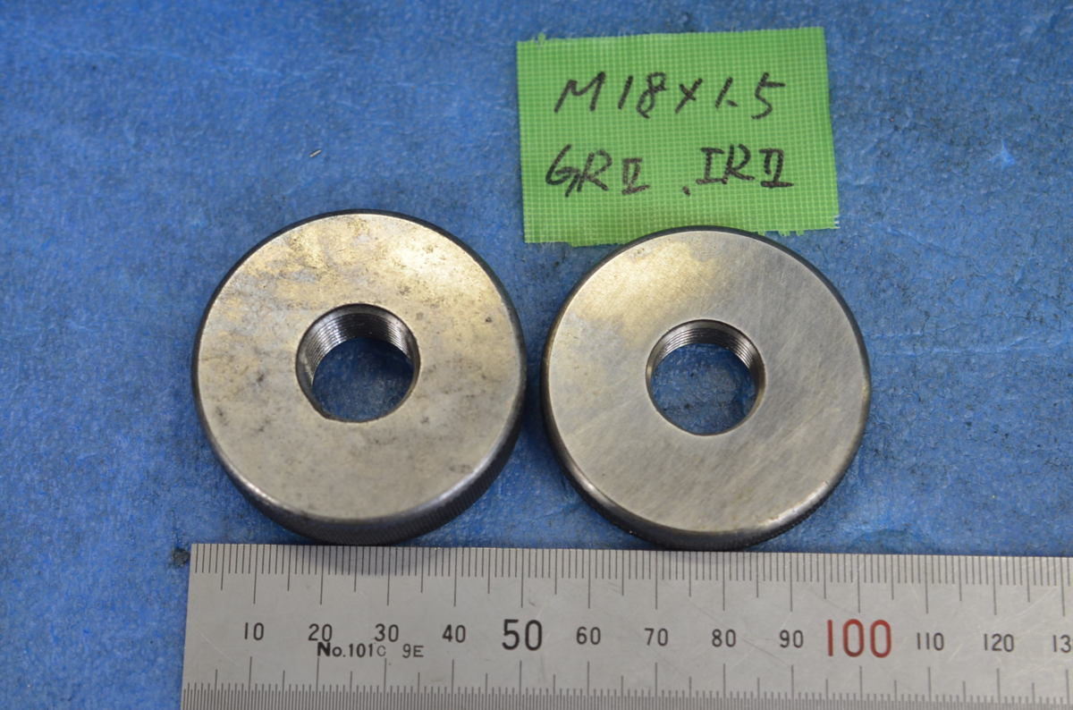 ファッションの ネジリングゲージ M18×1.5 中古 使用感あり IRⅡ GRⅡ 基準器、ゲージ ファッションの ネジリングゲージ M18×1.5 中古 使用感あり IRⅡ GRⅡ 基準器、ゲージ