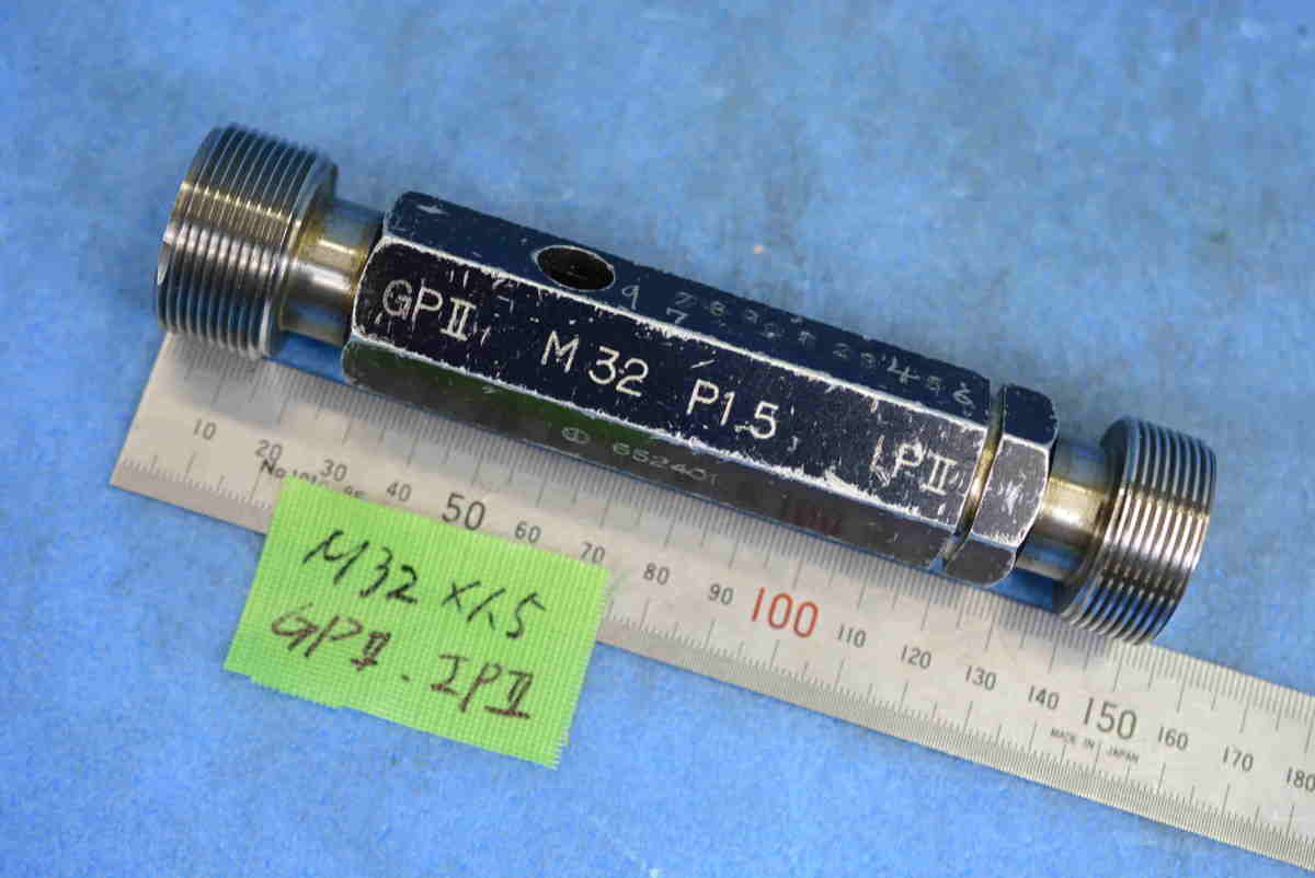 経典ブランド M32×1.5 GPⅡ IPⅡ ネジ プラグ ゲージ 中古 基準器 
