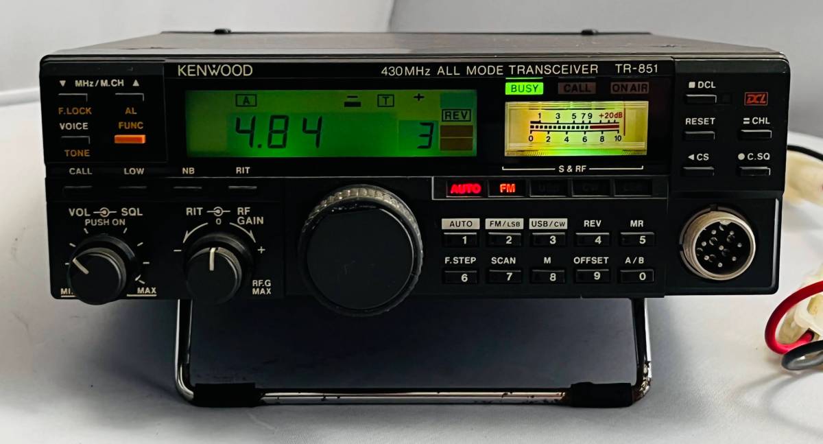 TR-851 オールモード10W機 Yahoo!オークション - Kenwood TR-851 430MHz/10W/オールモード