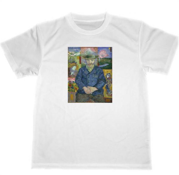 フィンセント・ファン・ゴッホ　タンギー爺さん　ドライ　Tシャツ　名画　絵画　グッズ_画像1