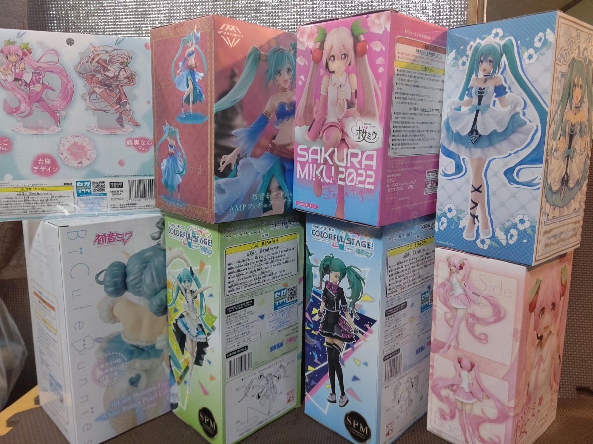 初音ミク【8点セット】/桜ミク/プライズ フィギュア/他|Yahoo 初音ミク【8点セット】/桜ミク/プライズ フィギュア/他|Yahoo
