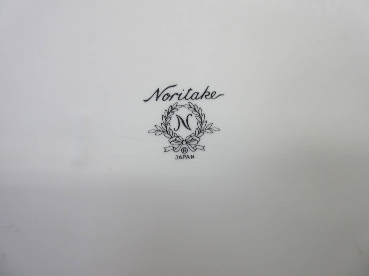 《食器》 陶器製「Noritake：ノリタケ ランチプレート 1点」 高さ：約1.5cm・縦幅×横幅：約17×23.7cm ブランド食器：皿_画像3