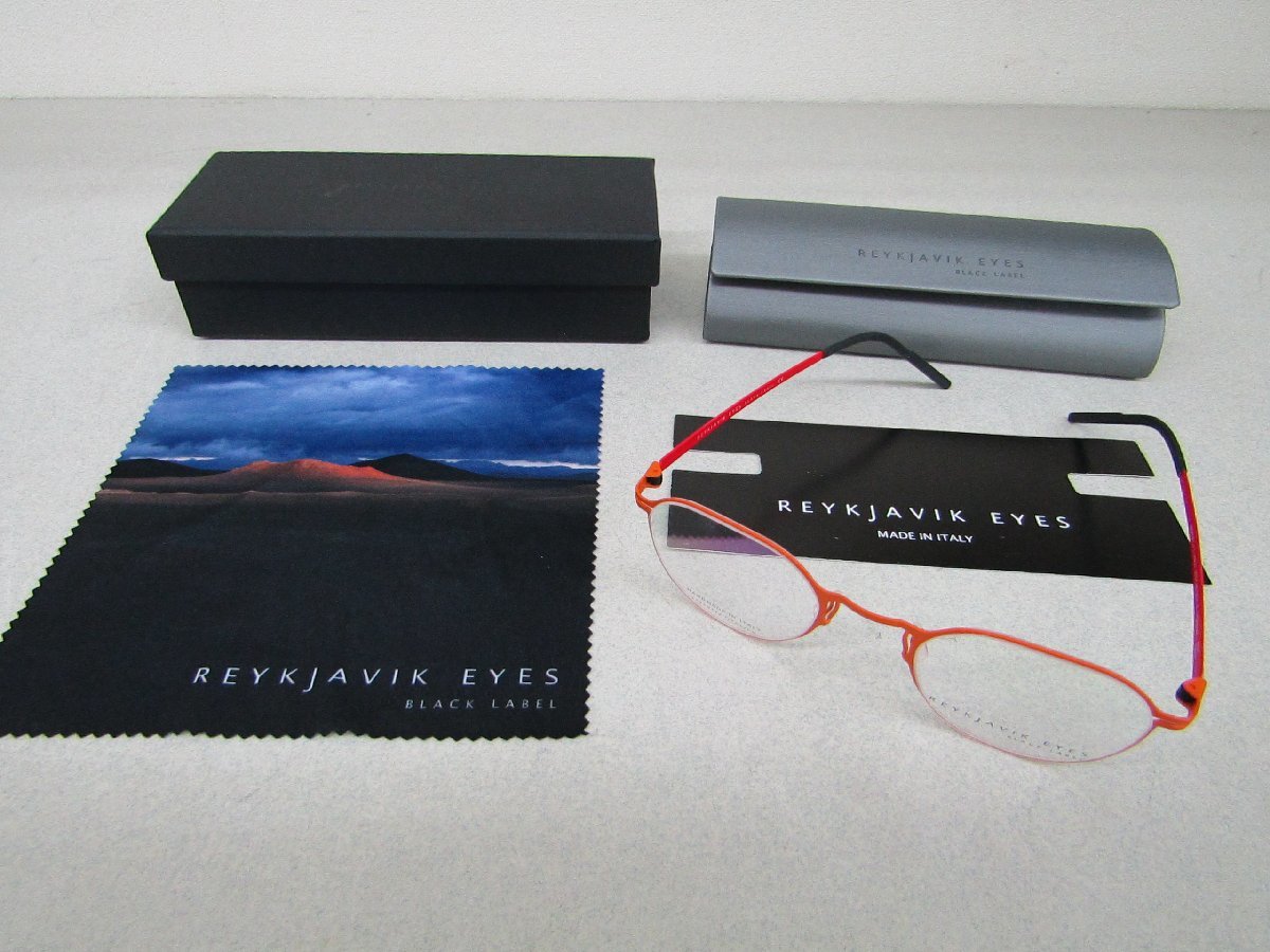 REYKJAVIK EYES BLACK LABEL メガネフレーム 47□22 JESPER 145mm ケース付き 展示品