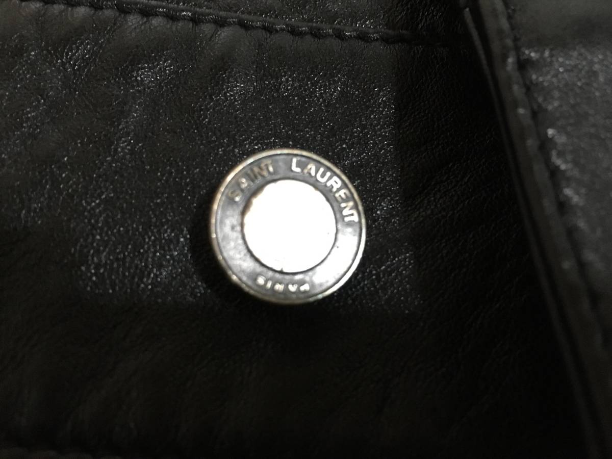 定価57万 美品 SAINT LAURENT PARIS サンローラン レザーデニム