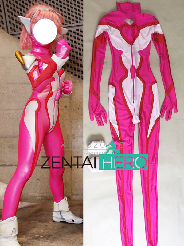 Mighty Lady Kig レオタード コスプレ衣装風(ウィッグ 靴別売り)
