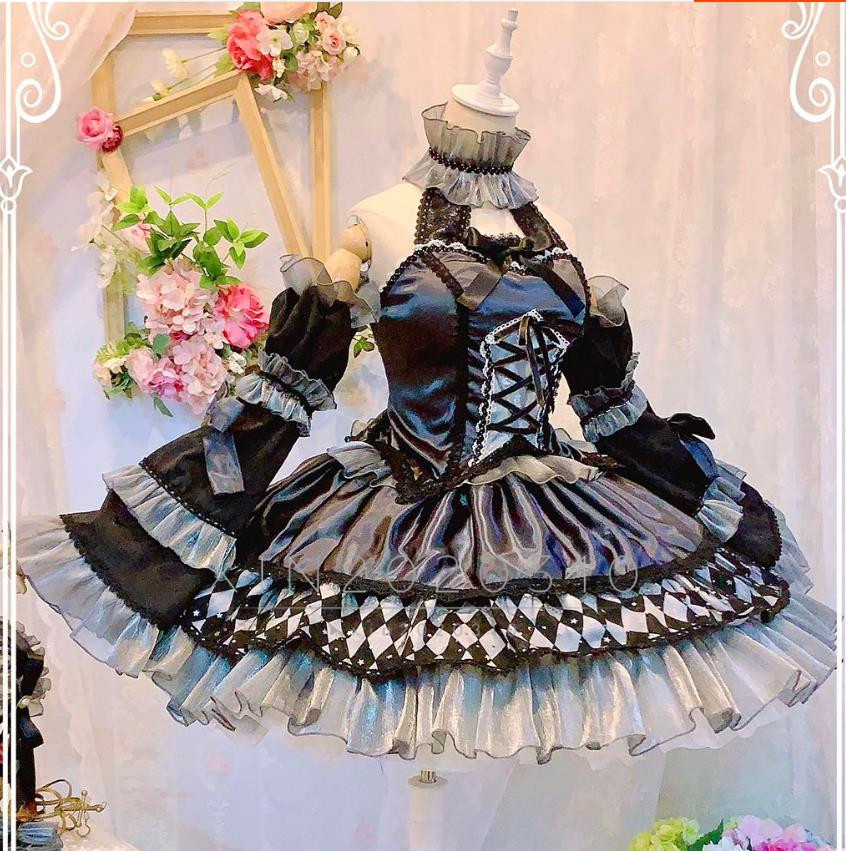 幽谷霧子 コスプレ衣装+髪飾り 全セット 風(ウィッグ 靴別売り 幽谷霧子 コスプレ衣装+髪飾り 全セット 風(ウィッグ 靴別売り