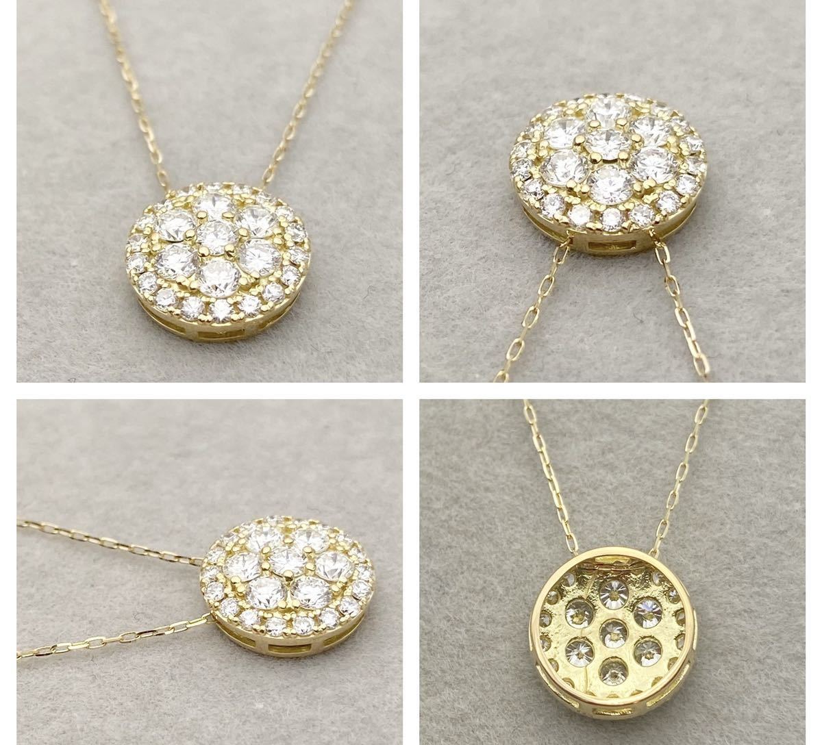 k18 天然 ダイヤモンド 0.50ct ダイヤ ネックレス