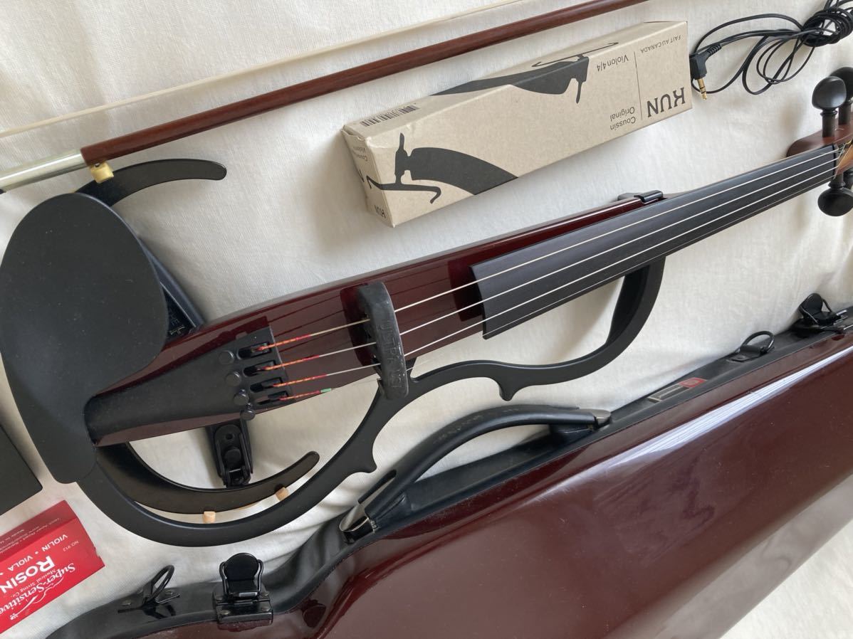 YSV104 BR ヤマハ サイレントバイオリン 一式付属品付き ブラウン