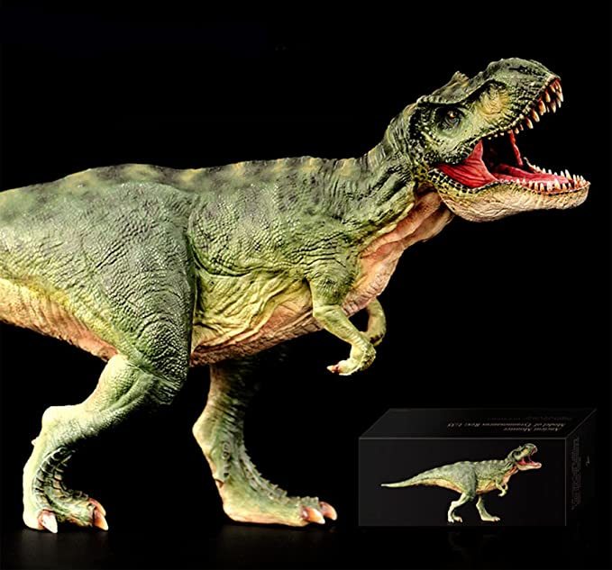 ティラノサウルス Tレックス T-Rex 動物 フィギュア プラモデル おもちゃ 模型 リアル PVC 恐竜好き 誕生日 プレゼント グリーン_画像1