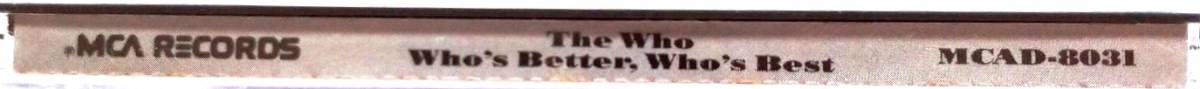 【送料無料】60年代英国ロック・バンド,ザ・フー BEST盤CD [The Who / Who’s Better, Who’s Best] 全19曲 キース・ムーン,モッズ族