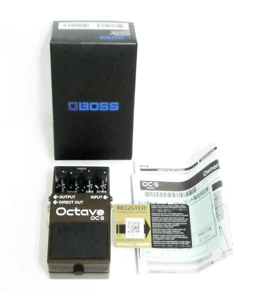 使用感なし・美品】 BOSS オクターバー Octave OC-5 取扱説明書＋箱