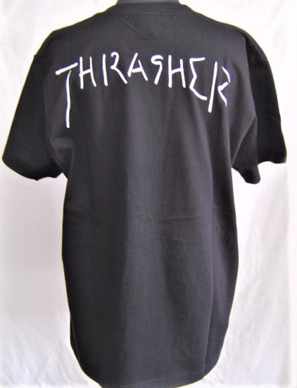 セール20%off THRASHER スラッシャー GONZ ART ゴンズ アート Tシャツ 半袖 ロゴ バックプリント 黒 XL TH8128 メンズ レディース 男女兼_画像5