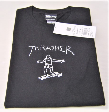 セール20%off THRASHER スラッシャー GONZ ART ゴンズ アート Tシャツ 半袖 ロゴ バックプリント 黒 XL TH8128 メンズ レディース 男女兼_画像8