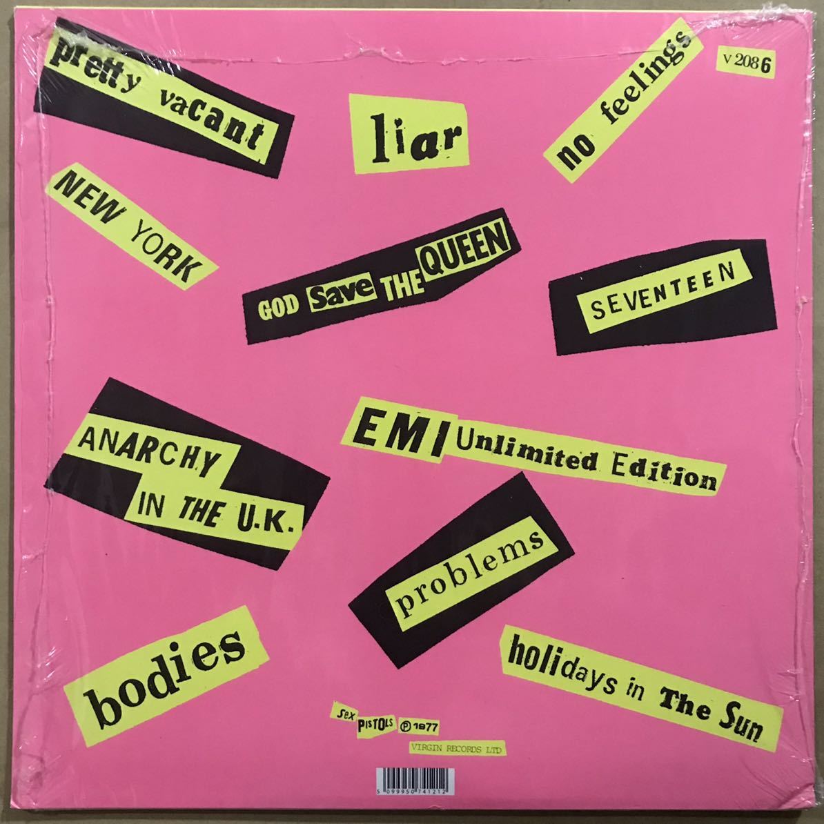 30周年記念UK再発盤 SEX PISTOLS NEVER MIND THE BOLLOCKS LP_画像2