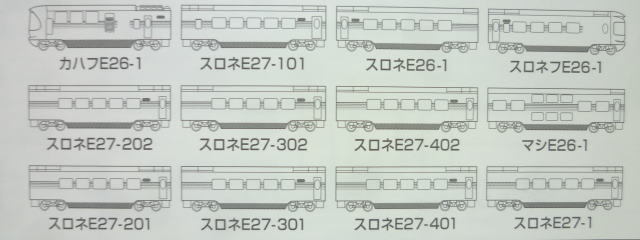 ☆【HOゲージ】トミックス HO-088 089 090 JR E26系 特急寝台客車