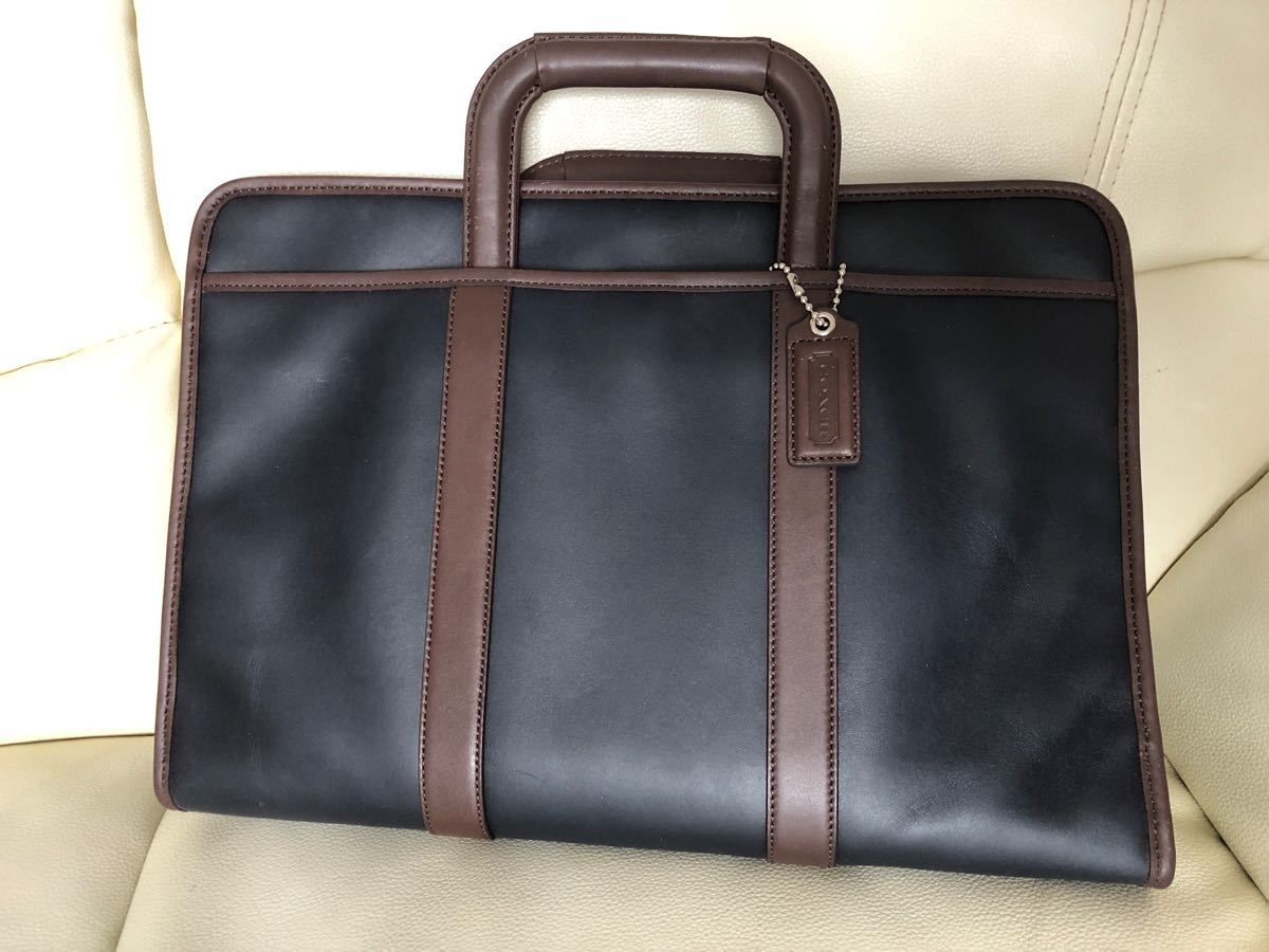 未使用 COACH ビジネスバッグ コーチ 希少 レキシントンレザー トップ