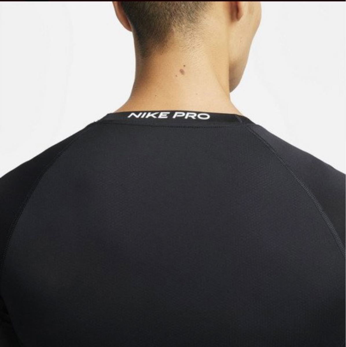 【NIKE】L ナイキプロ Dri-FIT ブラック ロングスリーブ トップ 黒 コンプレッション ウェア アンダーシャツ　バスケ